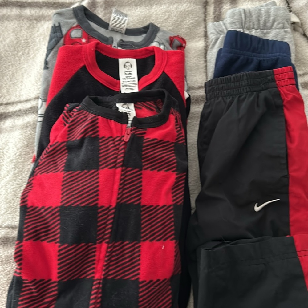 2T.  LOT OF 10 items. Warm pajamas!! Pants. One Nike. 4 cute shorts